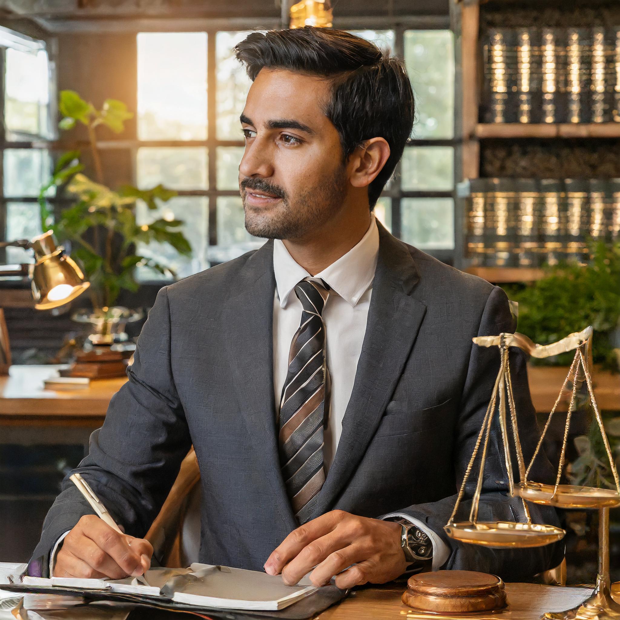 Steuerberater bei der Arbeit am Schreibtisch